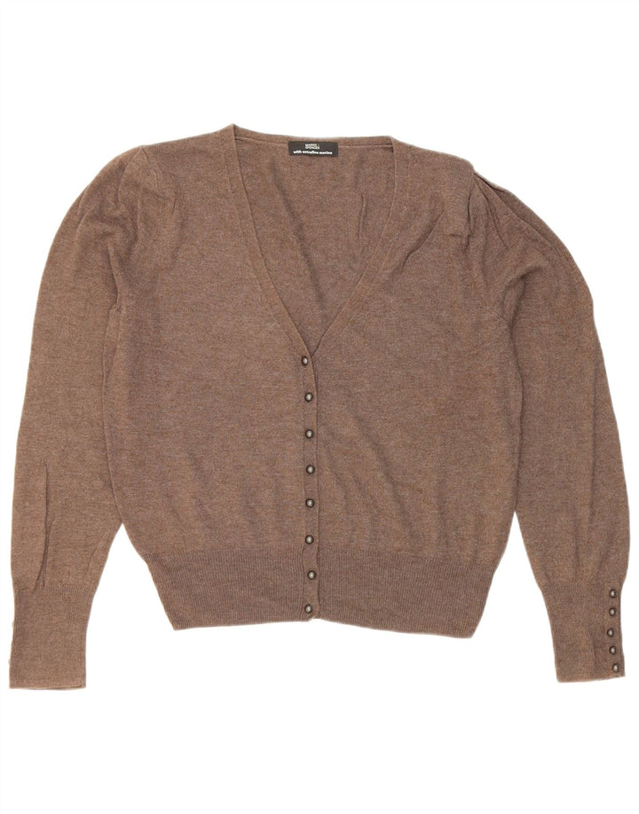 Женский кардиган-свитер Marks & Spencer UK 12, средний коричневый