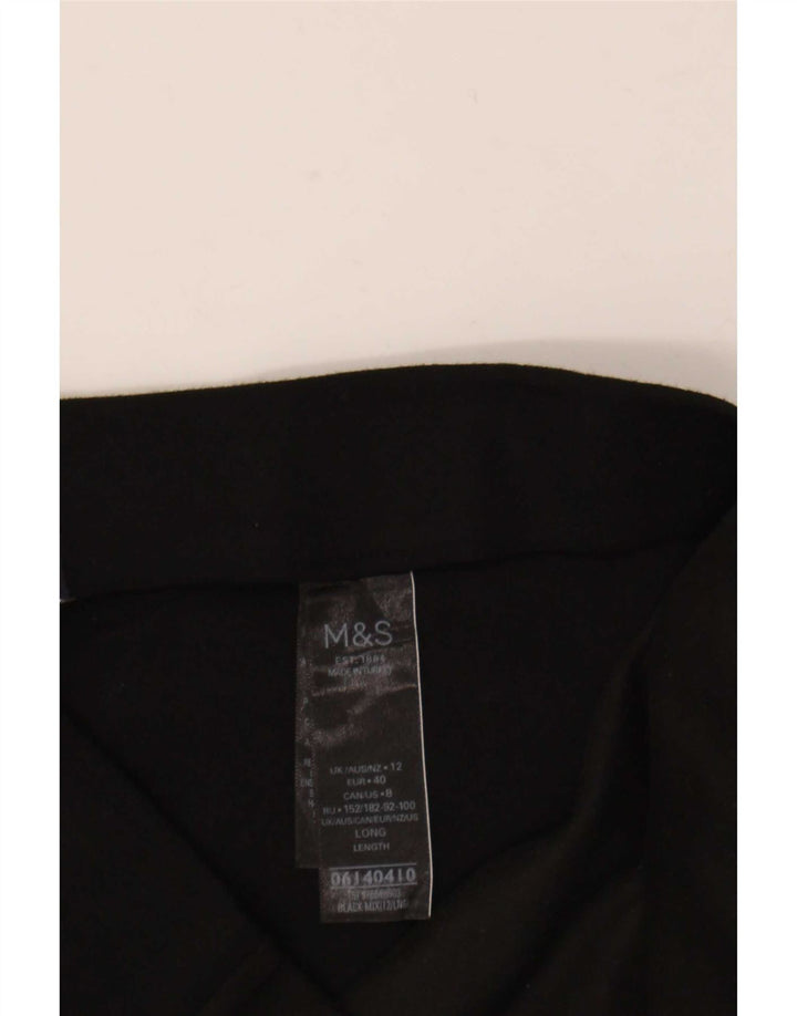 Женские леггинсы Marks & Spencer UK 12, средний черный, вискоза