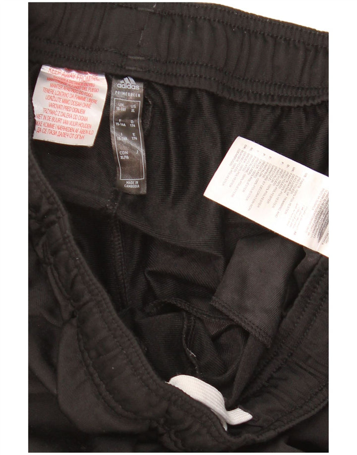 Спортивные брюки Adidas для мальчиков 14-15 лет, черный полиэстер
