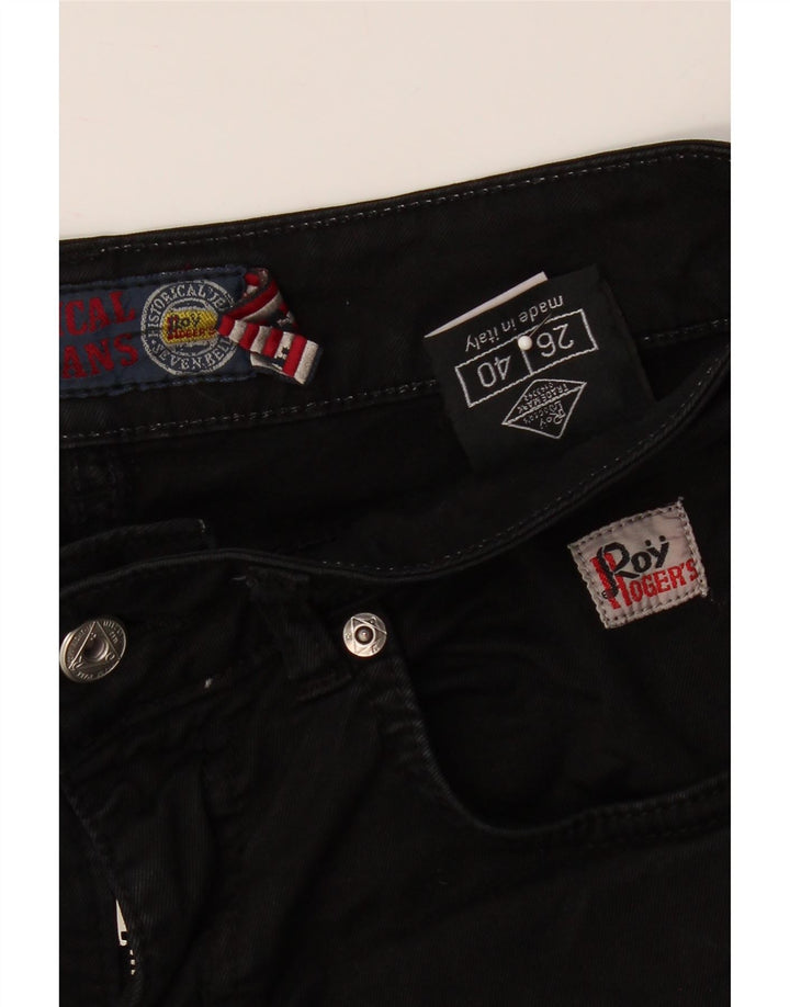 ROY ROGERS Womens Slim Jeans IT 40 Small W26 L33 Black Cotton Vintage Roy Rogers and Second-Hand Roy Rogers from Messina Hembry 