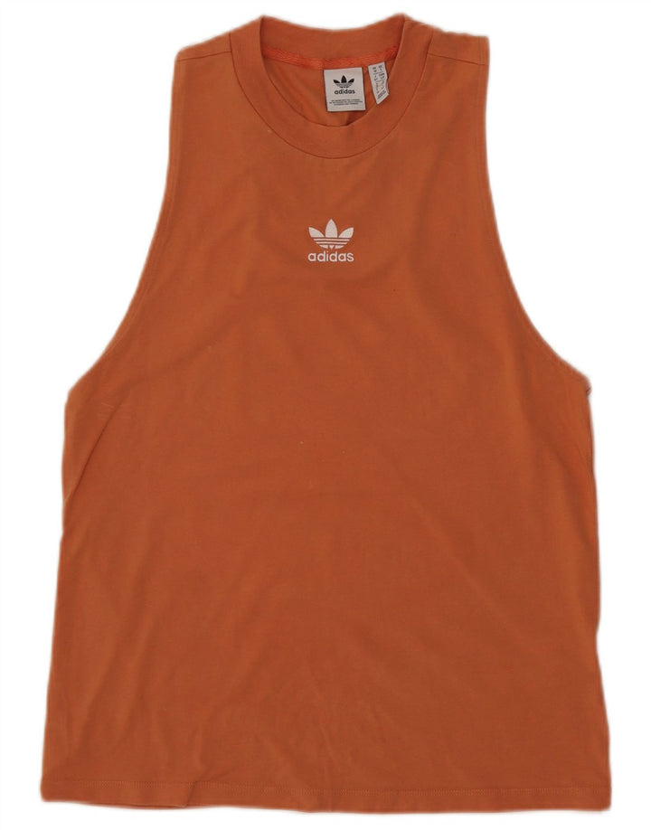 Женский жилет Adidas Top UK 10, маленький оранжевый хлопок