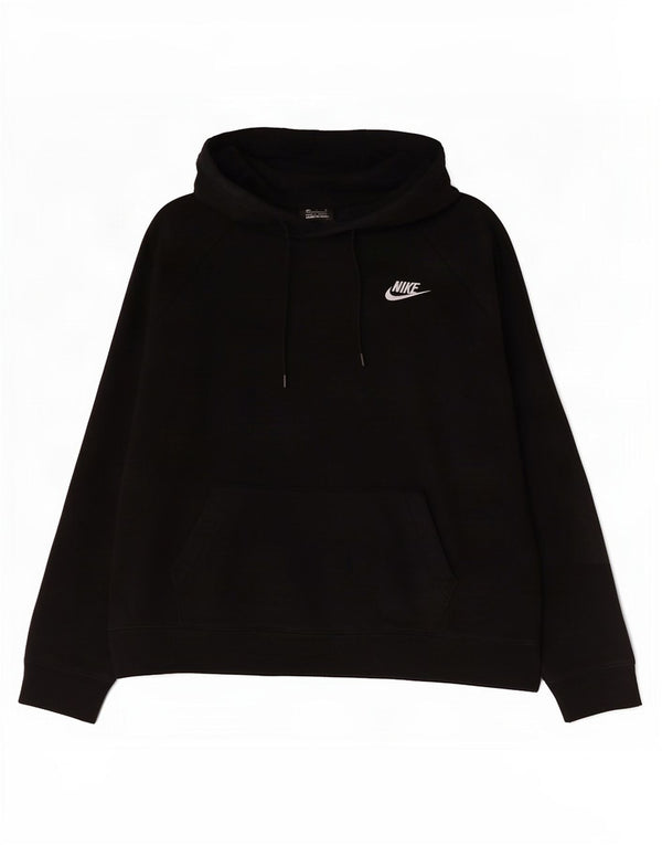 Женский джемпер с капюшоном Nike UK 14, средний черный, хлопок