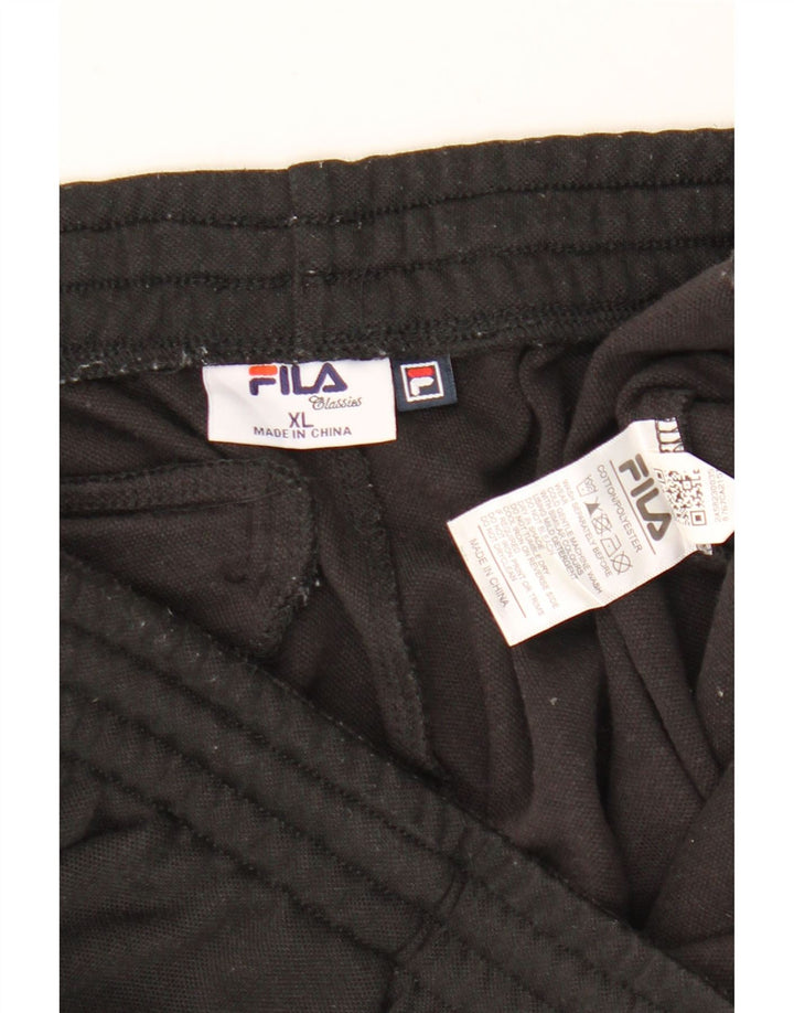 Мужские спортивные брюки FILA XL, черный хлопок