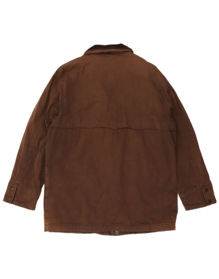 Мужская куртка Gant с капюшоном UK 38, хлопковый средний коричневый цвет