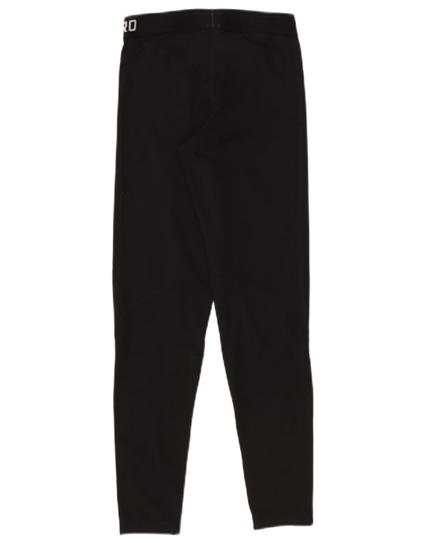 Женские леггинсы с рисунком Nike Dri Fit UK 12, средний черный, полиэстер