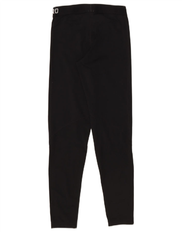 Женские леггинсы с рисунком Nike Dri Fit UK 12, средний черный, полиэстер