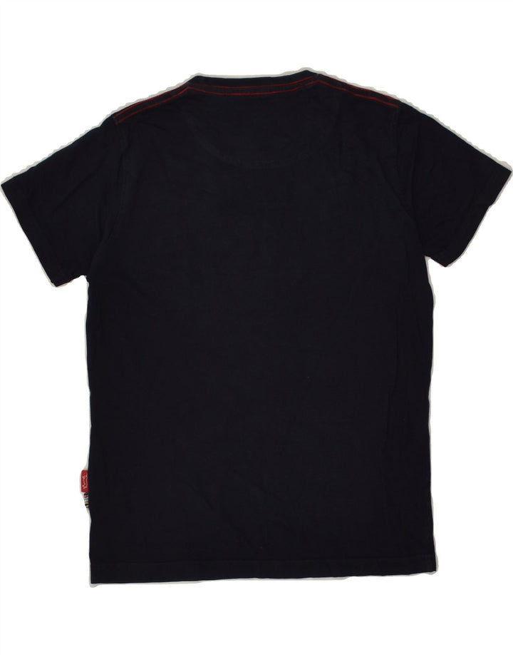 HARMONT & BLAINE Boys Graphic T-Shirt Top 9-10 Years Navy Blue Cotton | Vintage Harmont & Blaine | Thrift | Second-Hand Harmont & Blaine | Used Clothing | Messina Hembry 