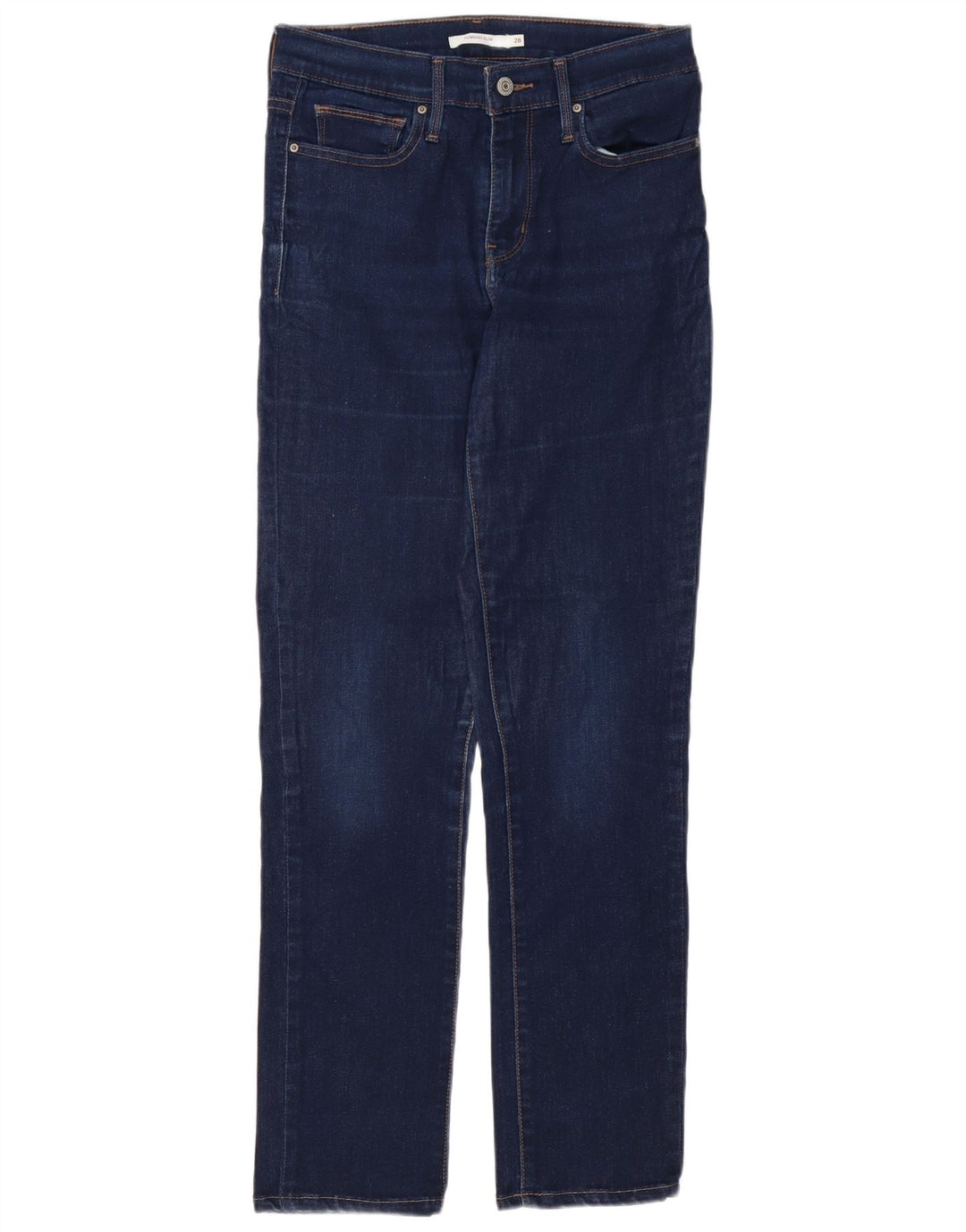 Женские облегающие джинсы LEVI'S W28 L30, синий хлопок