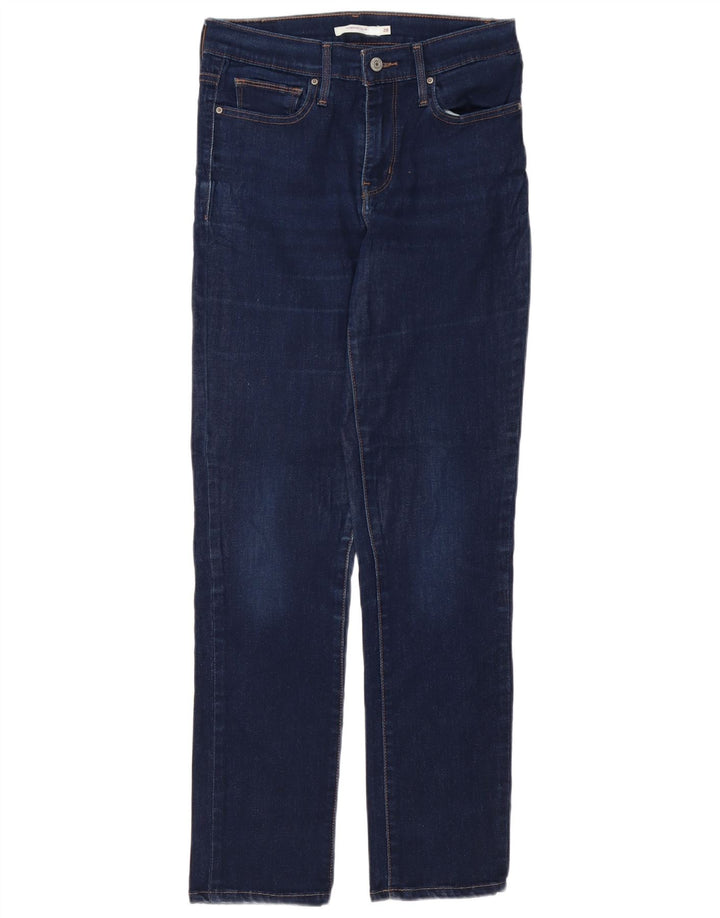 Женские облегающие джинсы LEVI'S W28 L30, синий хлопок