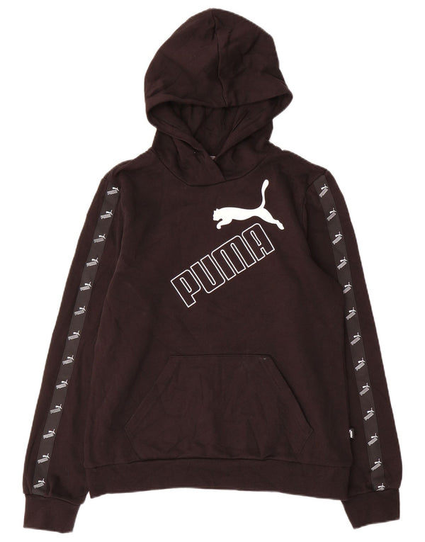 Женский джемпер с капюшоном PUMA UK 14, средний черный, хлопок