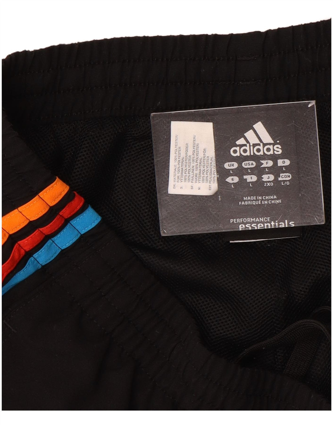 Мужские спортивные шорты ADIDAS, большие черные, полиэстер