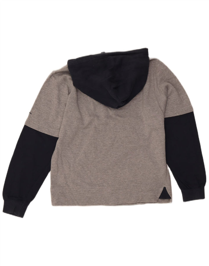 Мужской джемпер с капюшоном Champion Alabama с рисунком, маленький серый, хлопковый с цветными блоками