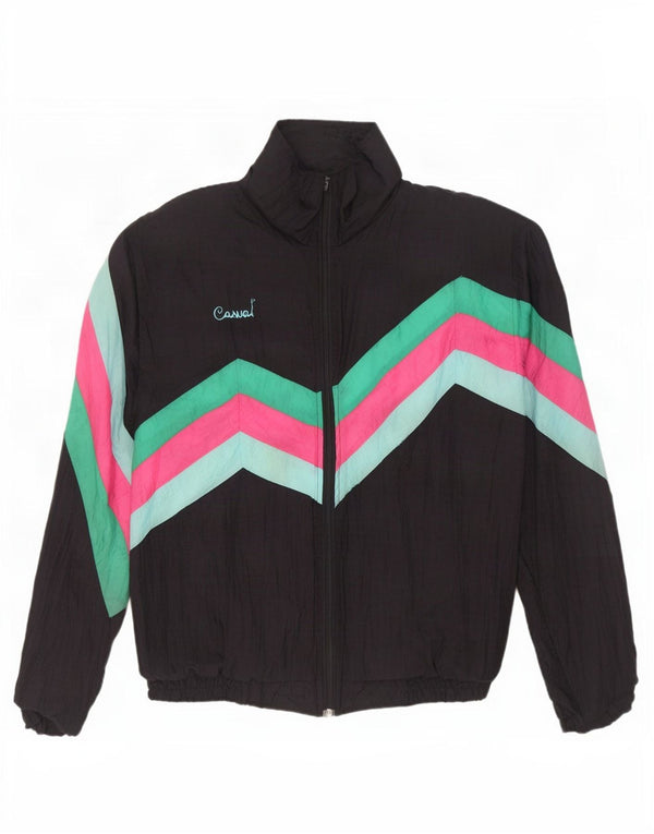 Мужской спортивный костюм Creation Top Jacket XL, черный полиамид с цветными блоками