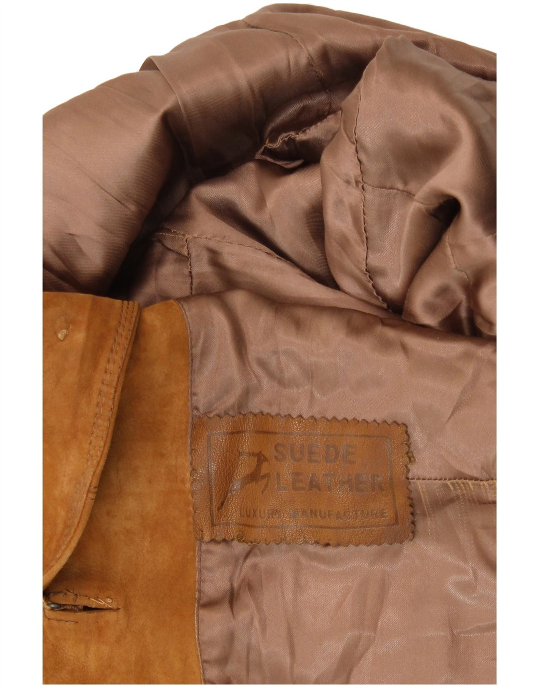 ВИНТАЖНЫЙ женский замшевый пиджак с 3 пуговицами, Великобритания, 8, маленький, бежевый замшевый