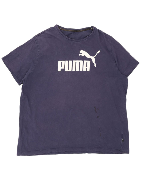 Мужская футболка с рисунком Puma Top 2XL Темно-синий