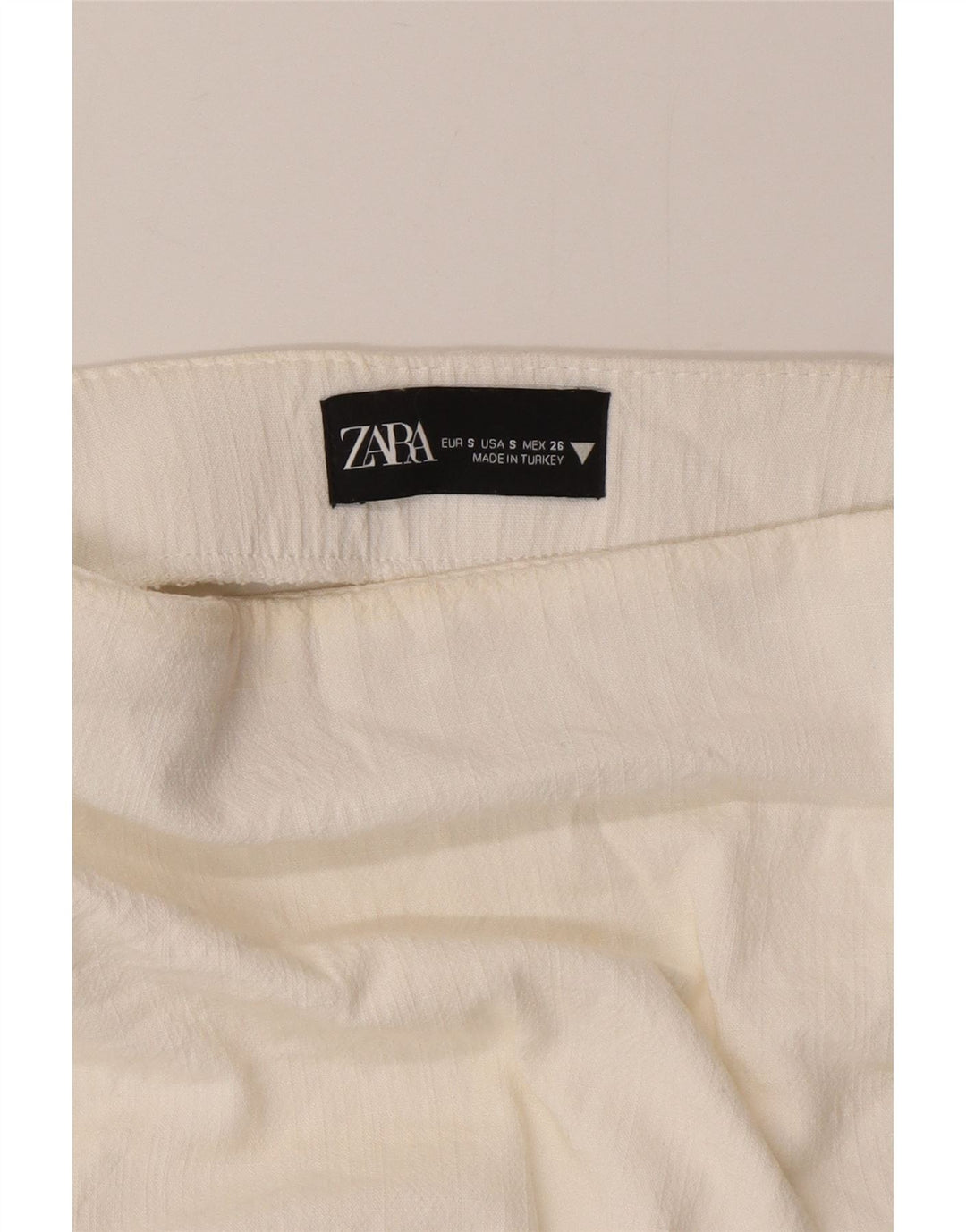 Женская мини-юбка с запахом Zara, маленькая W26, белая