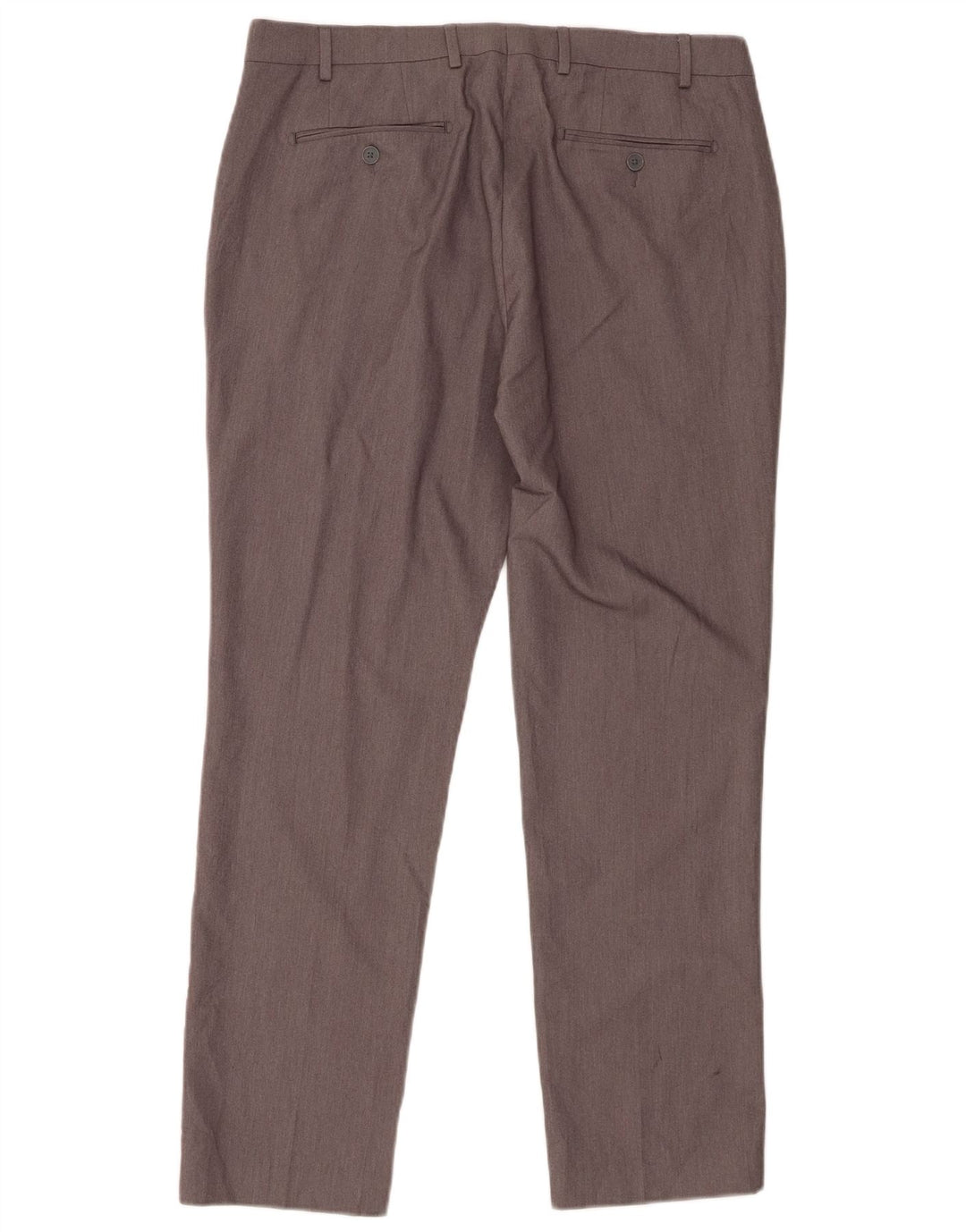 CALVIN KLEIN Mens Slim Fit Suit Trousers W36 L30 Grey Polyester