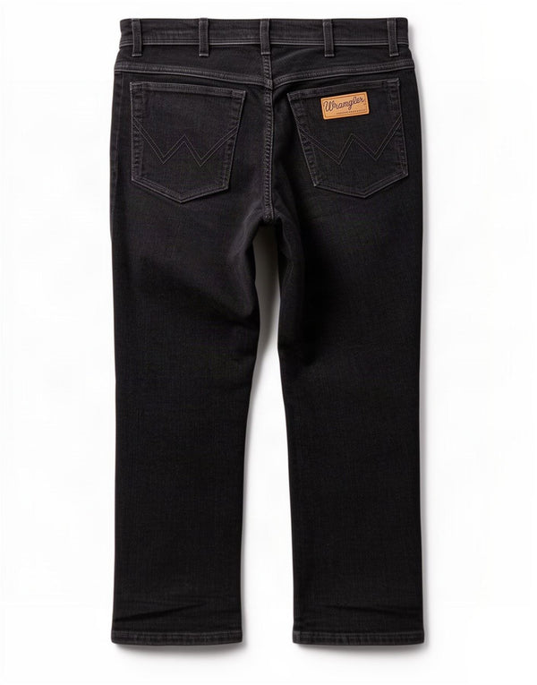 Мужские эластичные прямые вельветовые брюки Wrangler Texas W34 L26, черный хлопок