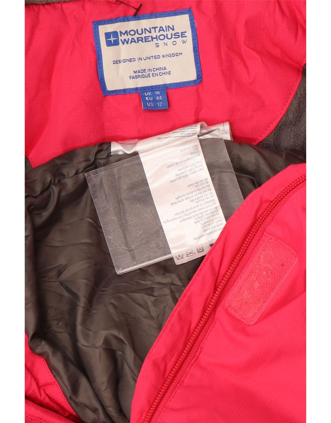Женская ветровка с капюшоном Mountain Warehouse UK 16, большая розовая