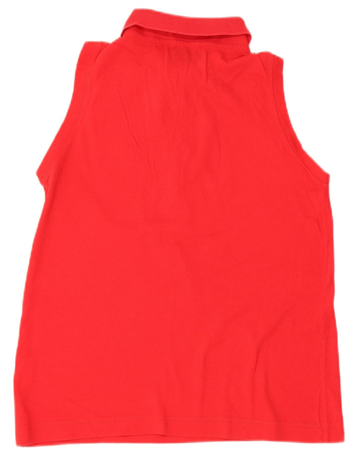 Женская рубашка поло без рукавов SERGIO TACCHINI UK 10, маленькая красная