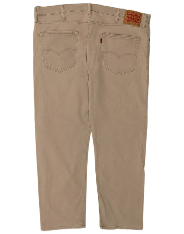 Мужские зауженные джинсы Levi's 502 W40 L27 Бежевые