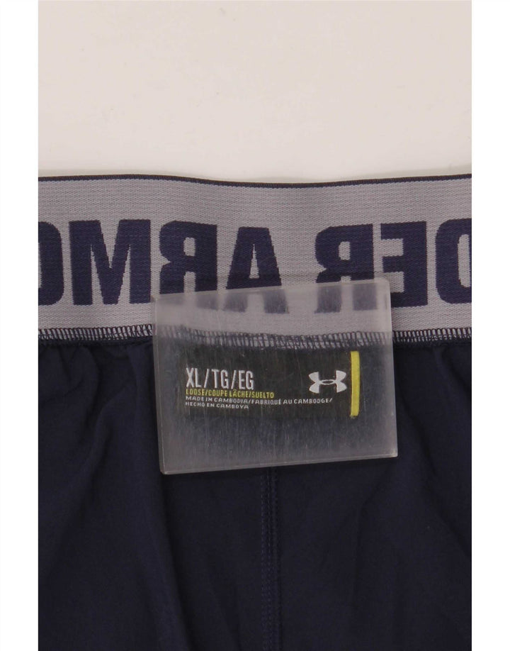Мужские спортивные шорты с рисунком Under Armour XL, темно-синие