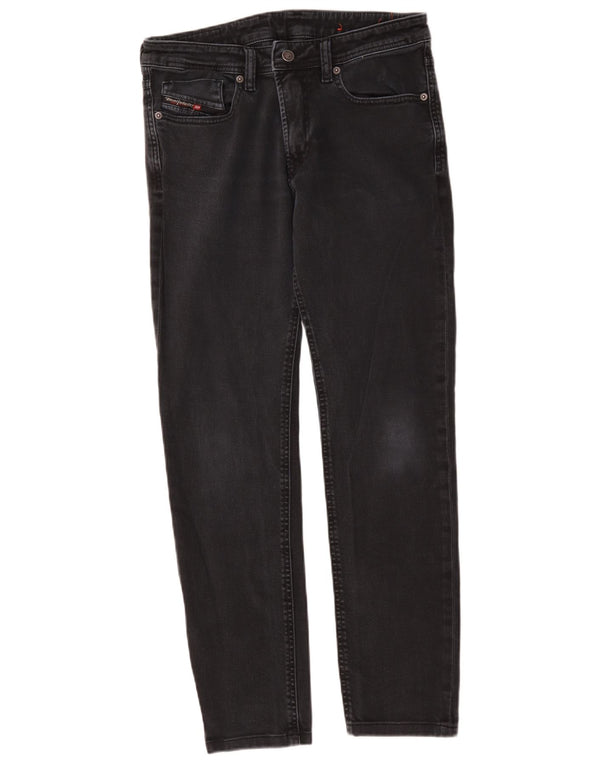 Женские узкие джинсы Diesel W30 L29, черный хлопок