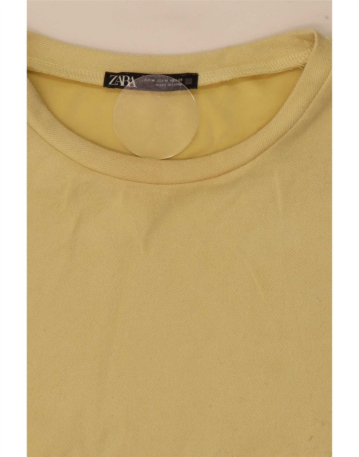 Женское платье прямого кроя Zara UK 14, средний желтый