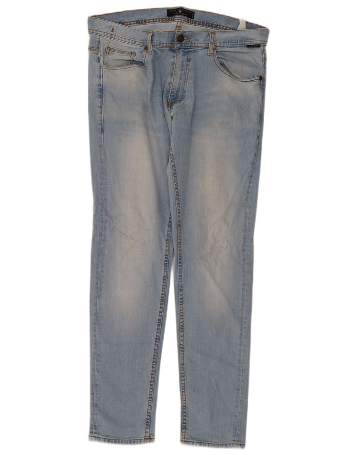 Мужские узкие джинсы Zara EU 46 XL W36 L32 синие