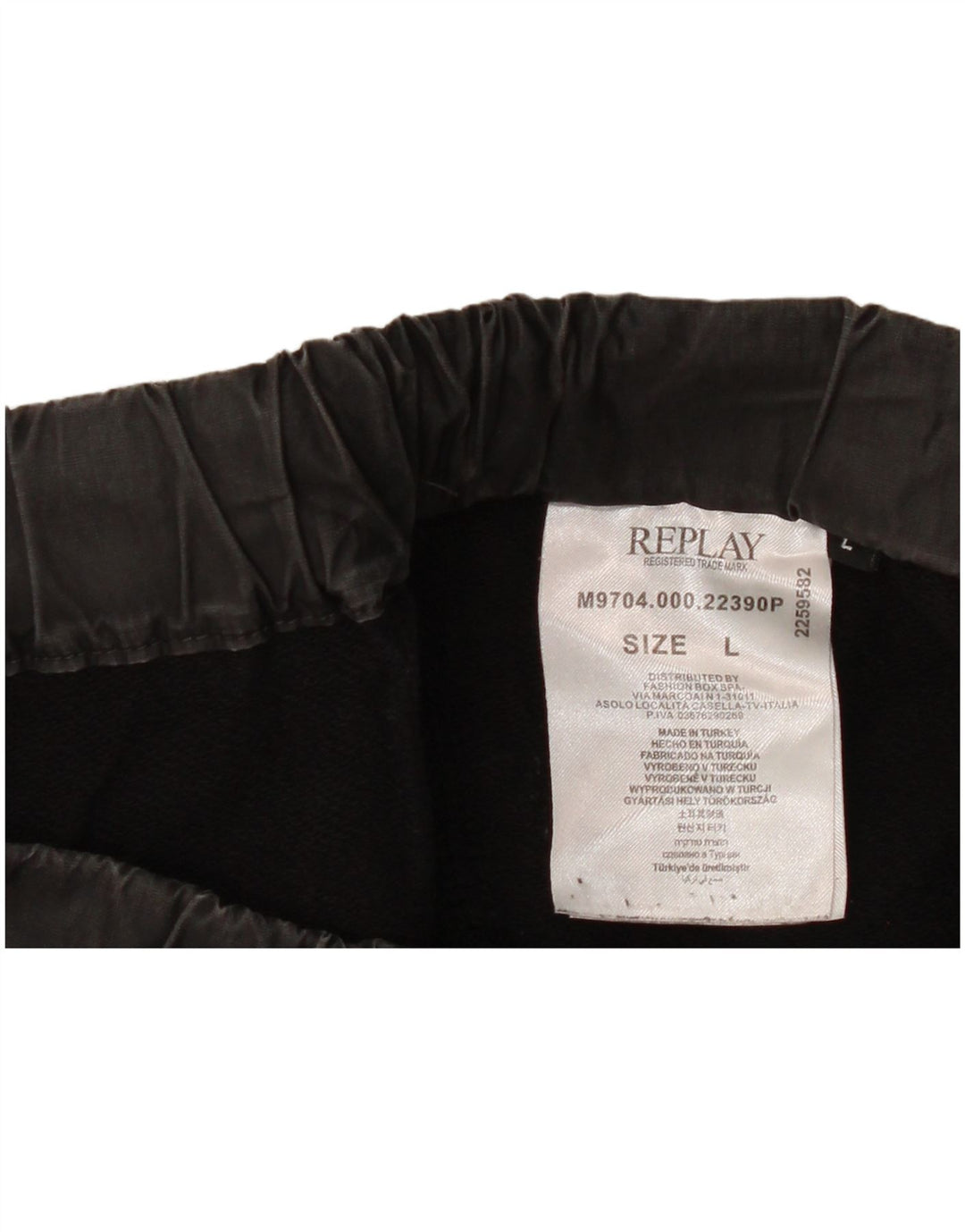 Мужские шорты-чиносы REPLAY, большие, W34, черные, хлопковые