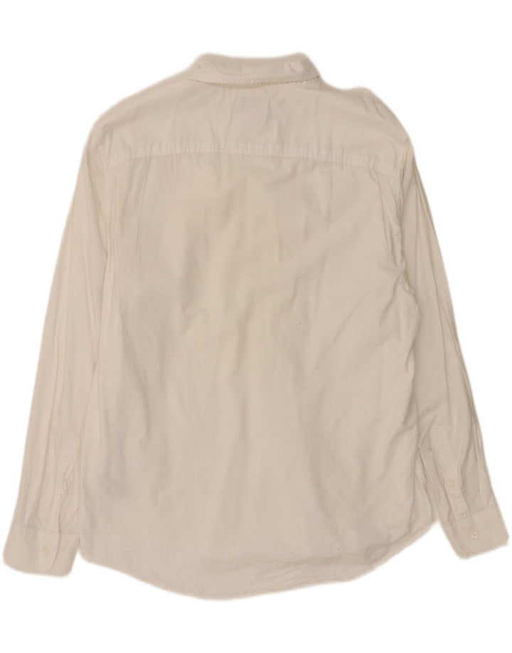 TIMBERLAND Mens Regular Fit Shirt XL White Cotton Vintage Timberland and Second-Hand Timberland from Messina Hembry 