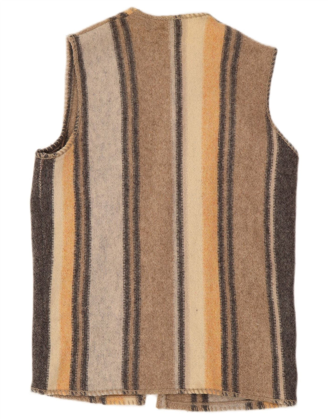 Женский кардиган без рукавов Benetton, Великобритания, 16, большой, разноцветный, шерсть