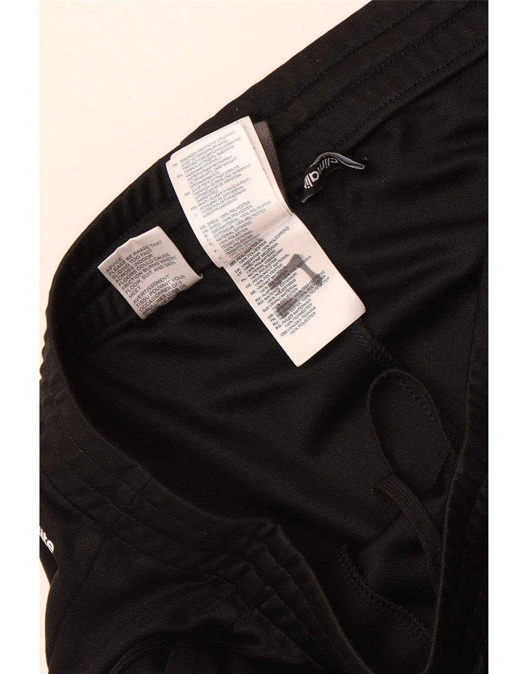 Мужские спортивные брюки Adidas Climalite, средний черный полиэстер