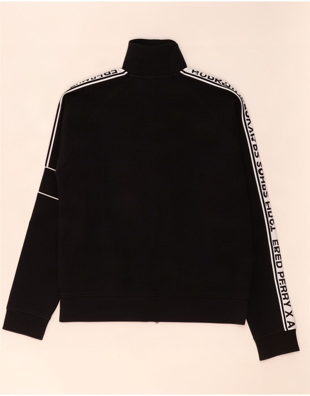Мужской спортивный костюм с графическим рисунком Fred Perry, маленькая черная хлопковая куртка с цветными блоками