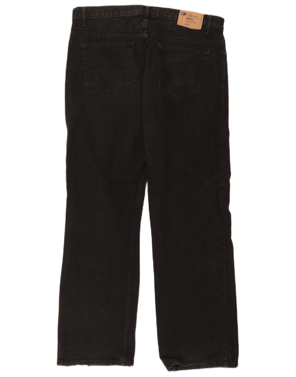Мужские прямые джинсы Marks & Spencer Blue Harbour W36 L31, черный хлопок