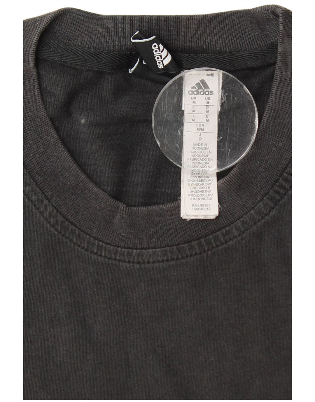 Мужская футболка Adidas Top Medium Black Cotton