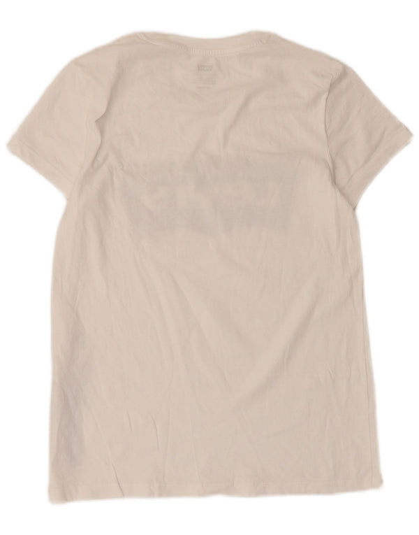 Женская футболка с рисунком Levi's Top UK 6 XS, белый хлопок