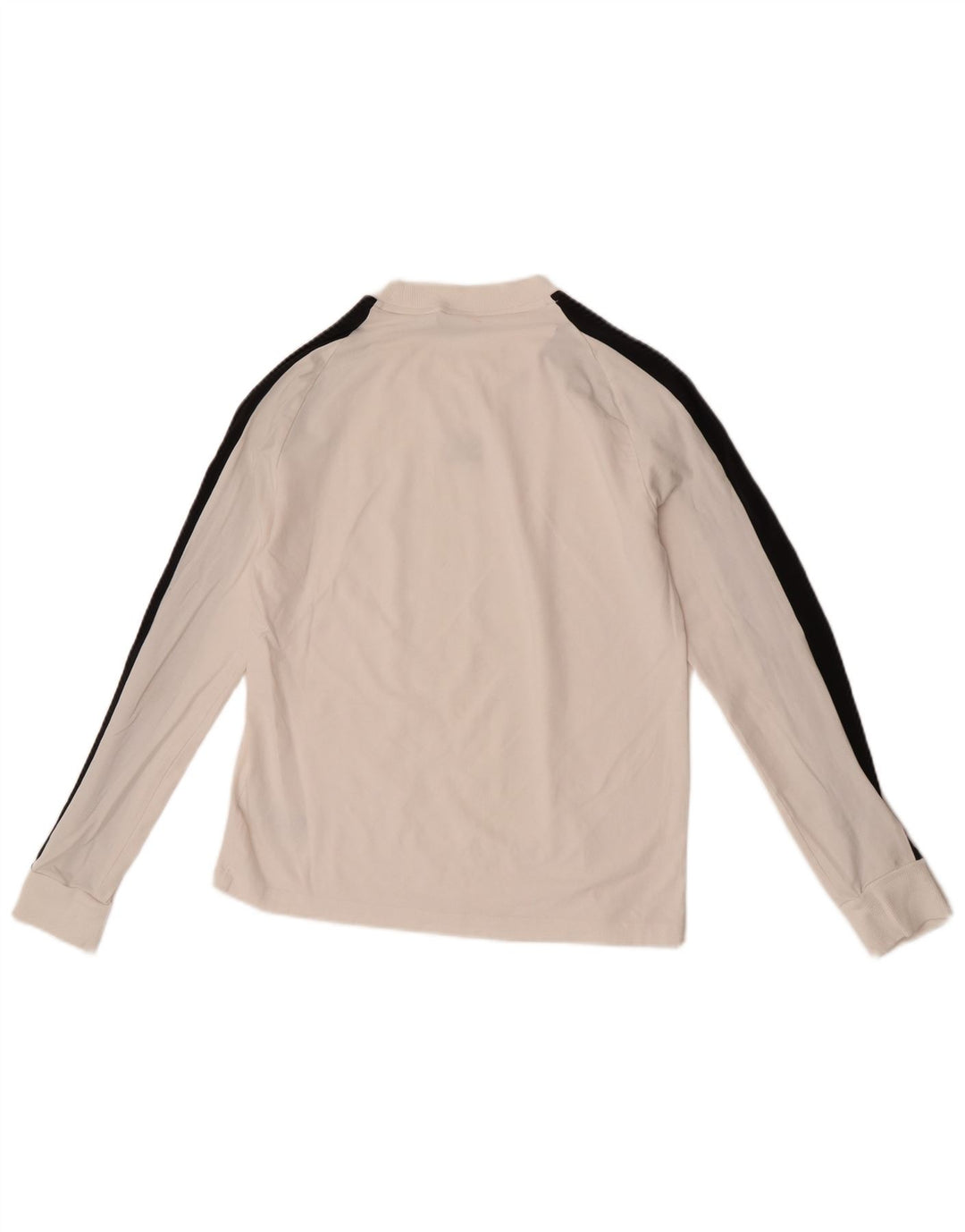 Женский топ Adidas с длинным рукавом UK 12, средний белый хлопок, белый цвет