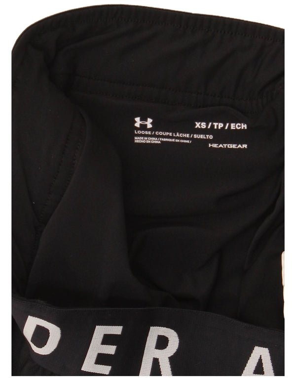 Женские спортивные шорты Under Armour Heat Gear UK 6 XS, черные с цветными блоками