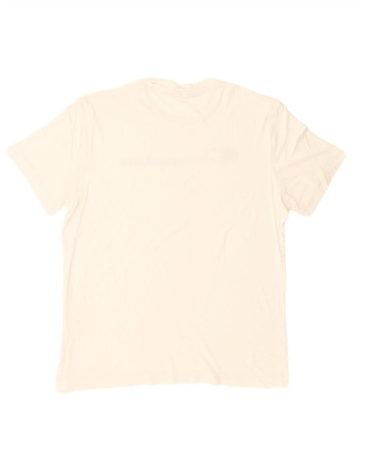 CHAMPION Mens Graphic T-Shirt Top Medium White