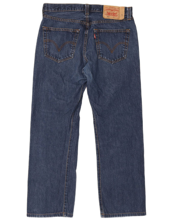 Мужские прямые джинсы Levi's 501 W33 L30 синие, хлопок