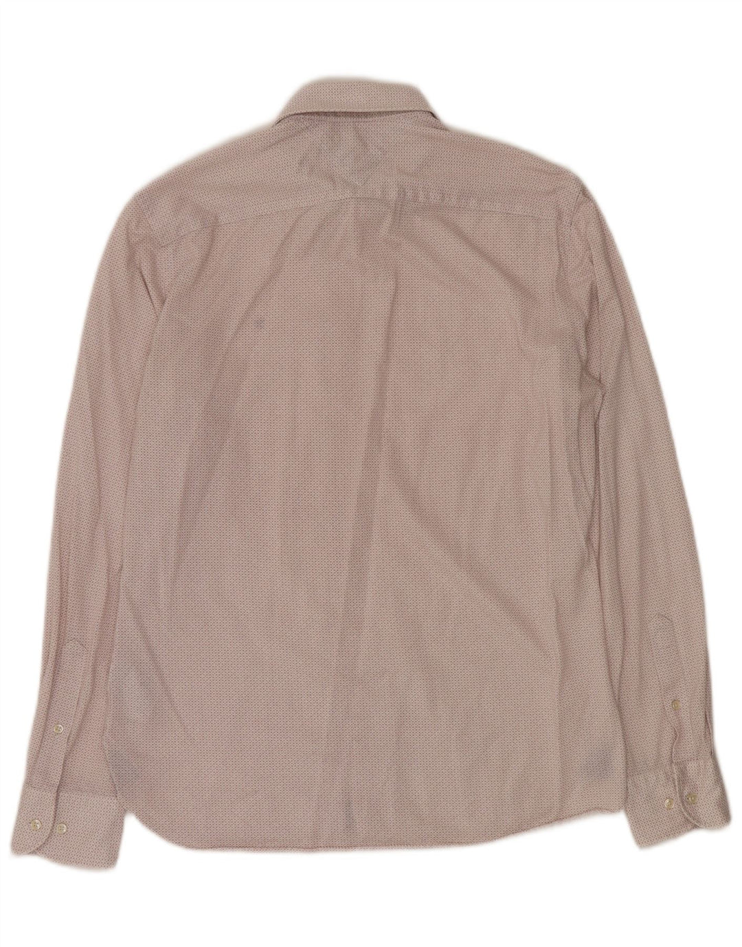 Tommy Hilfiger Мужская рубашка стандартного кроя среднего размера из хлопка с белым геометрическим узором