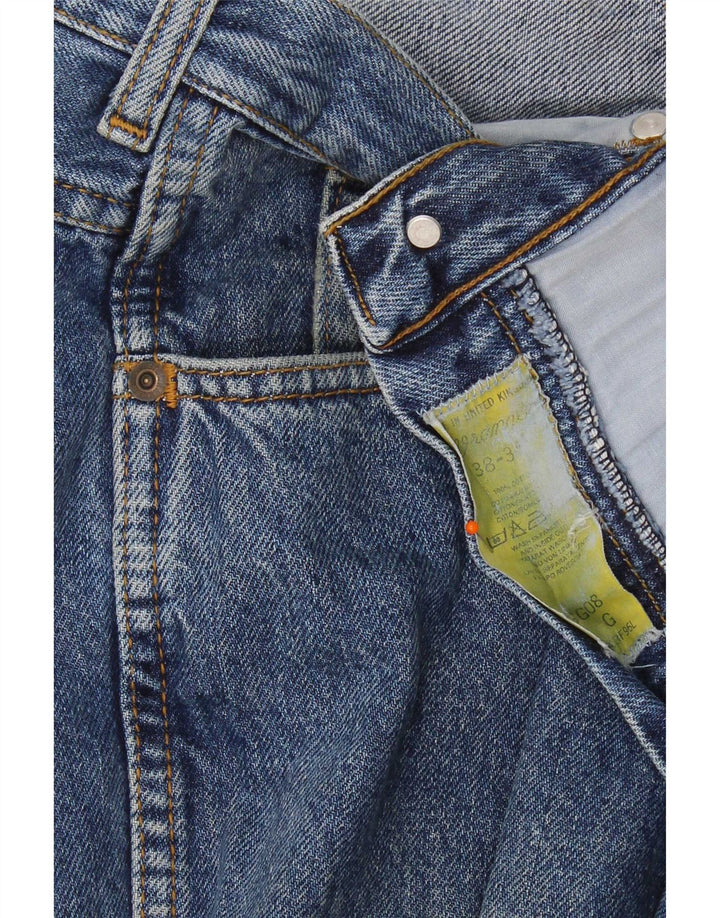 Мужские зауженные джинсы Wrangler W38 L35 синие, хлопок
