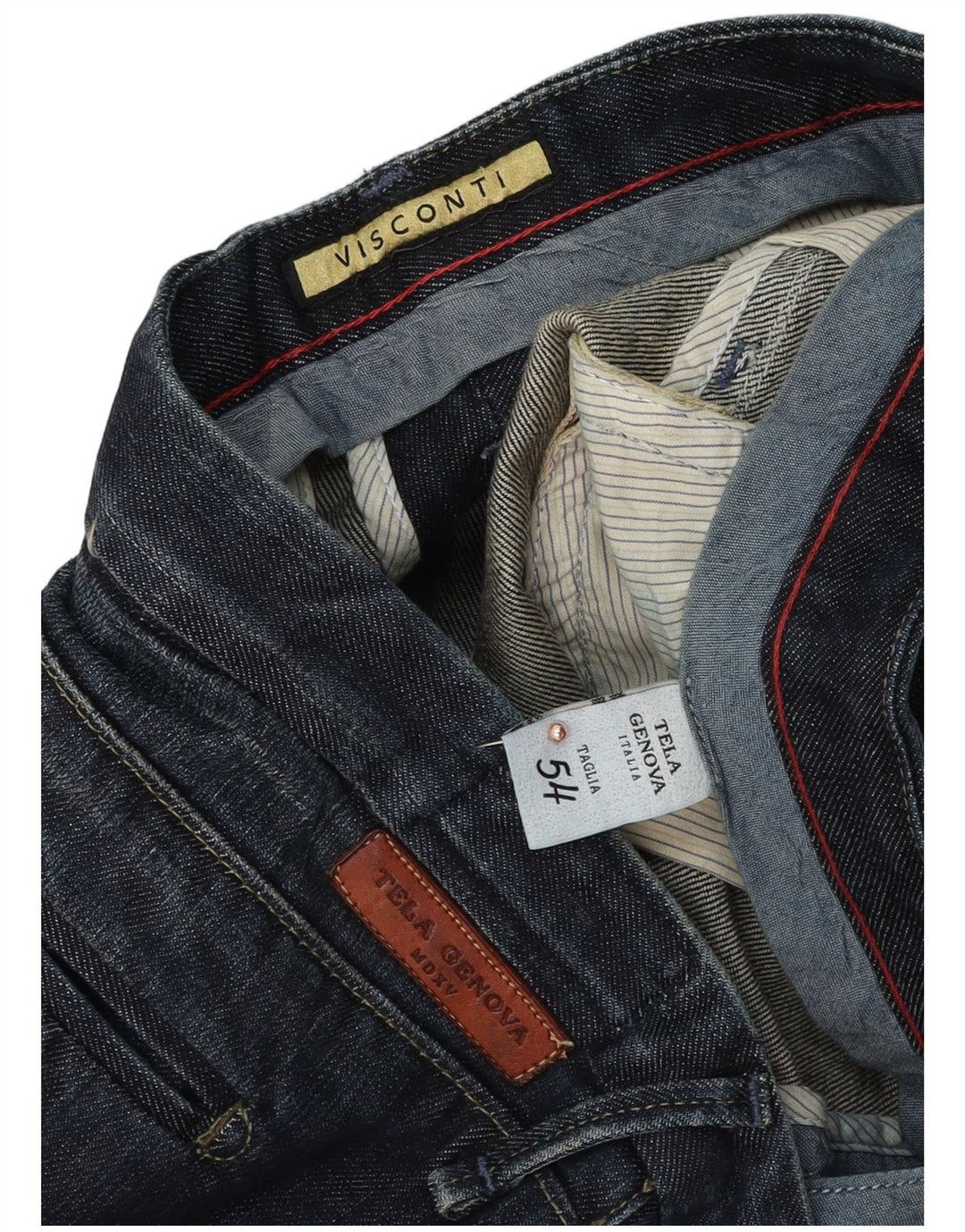 Мужские прямые джинсы VISCONTI IT 54 2XL W38 L32 Синий хлопок