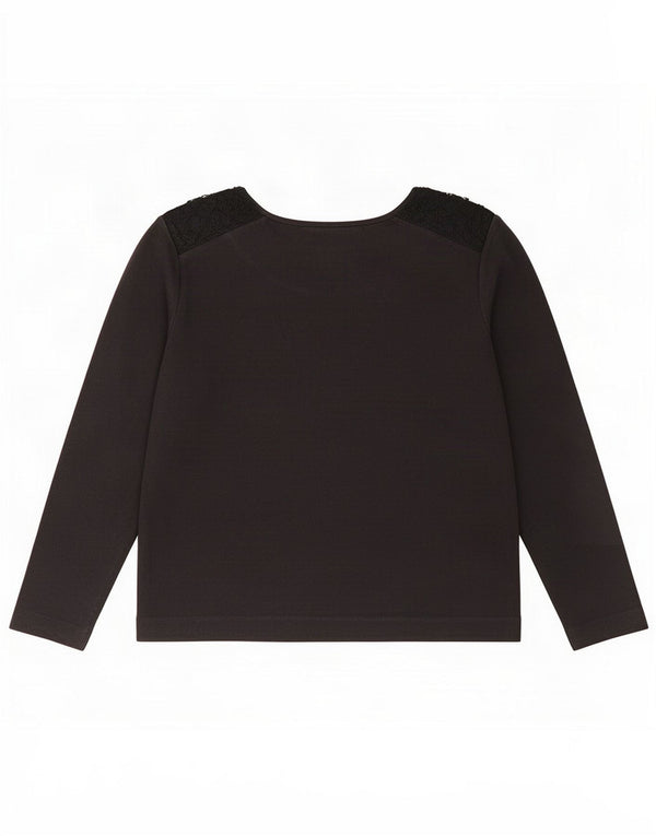 Женский топ Massimo Dutti с длинным рукавом UK 14 Средний черный