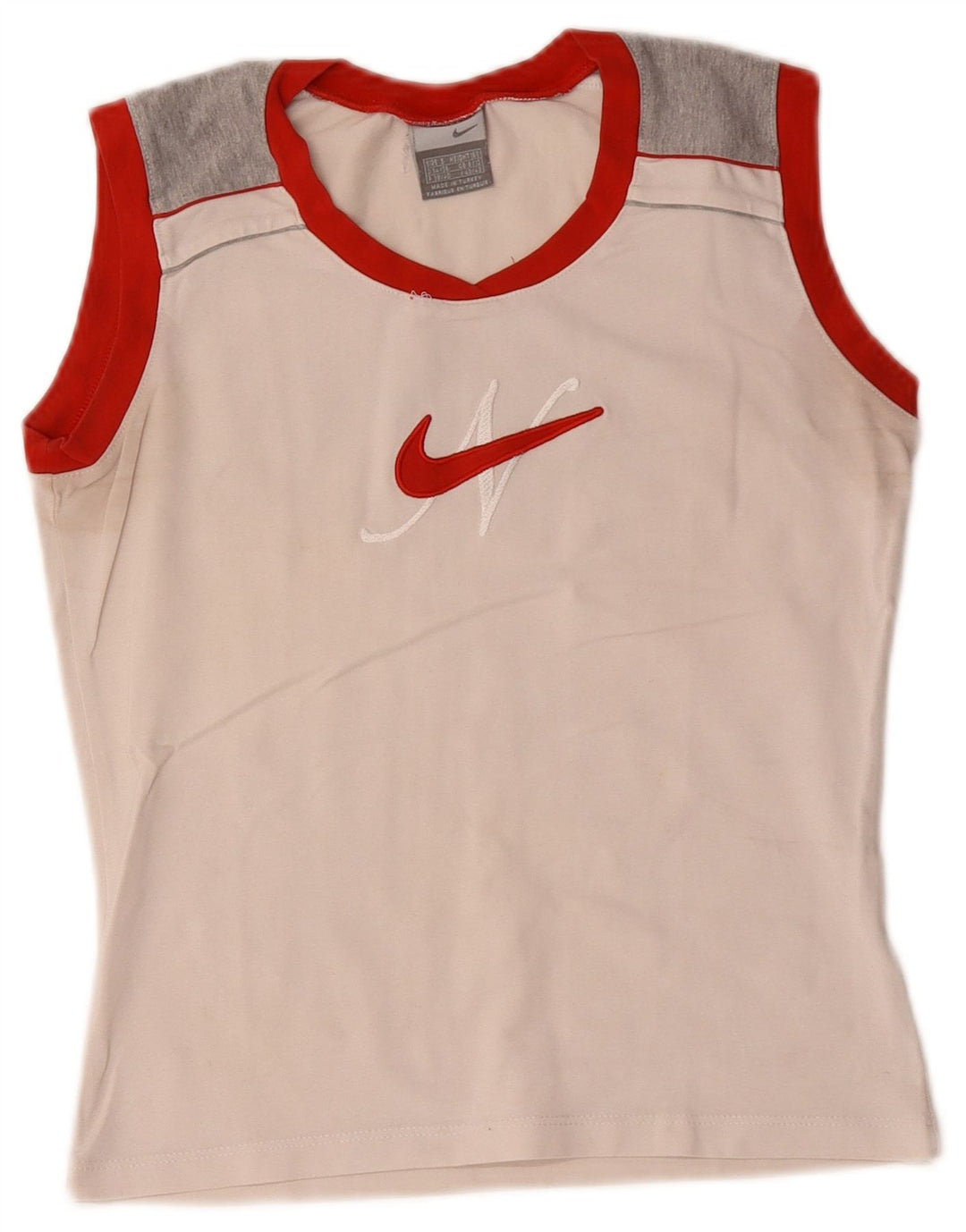 Женский топ с графическим рисунком Nike 8/10, маленький белый цветной блок