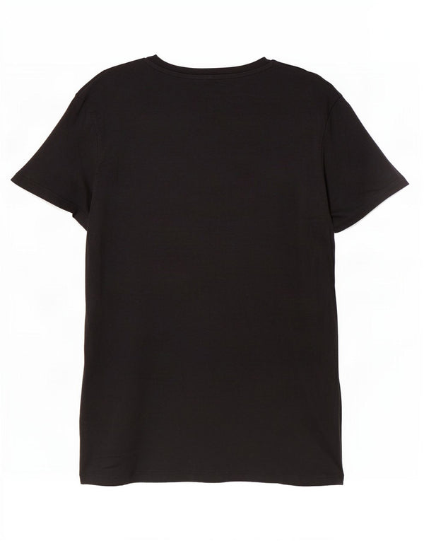 Женская футболка с рисунком Levi's New York Top UK 10, маленькая, черный хлопок