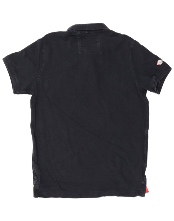 Мужская рубашка-поло Superdry 2XL темно-синяя, хлопок