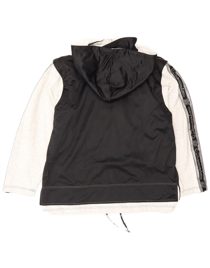 Мужской спортивный костюм Champion с капюшоном, верхняя куртка, средний черный, с цветными блоками