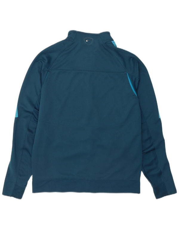 Мужская спортивная куртка Nike Dri Fit, большая синяя полиэстер с цветными блоками